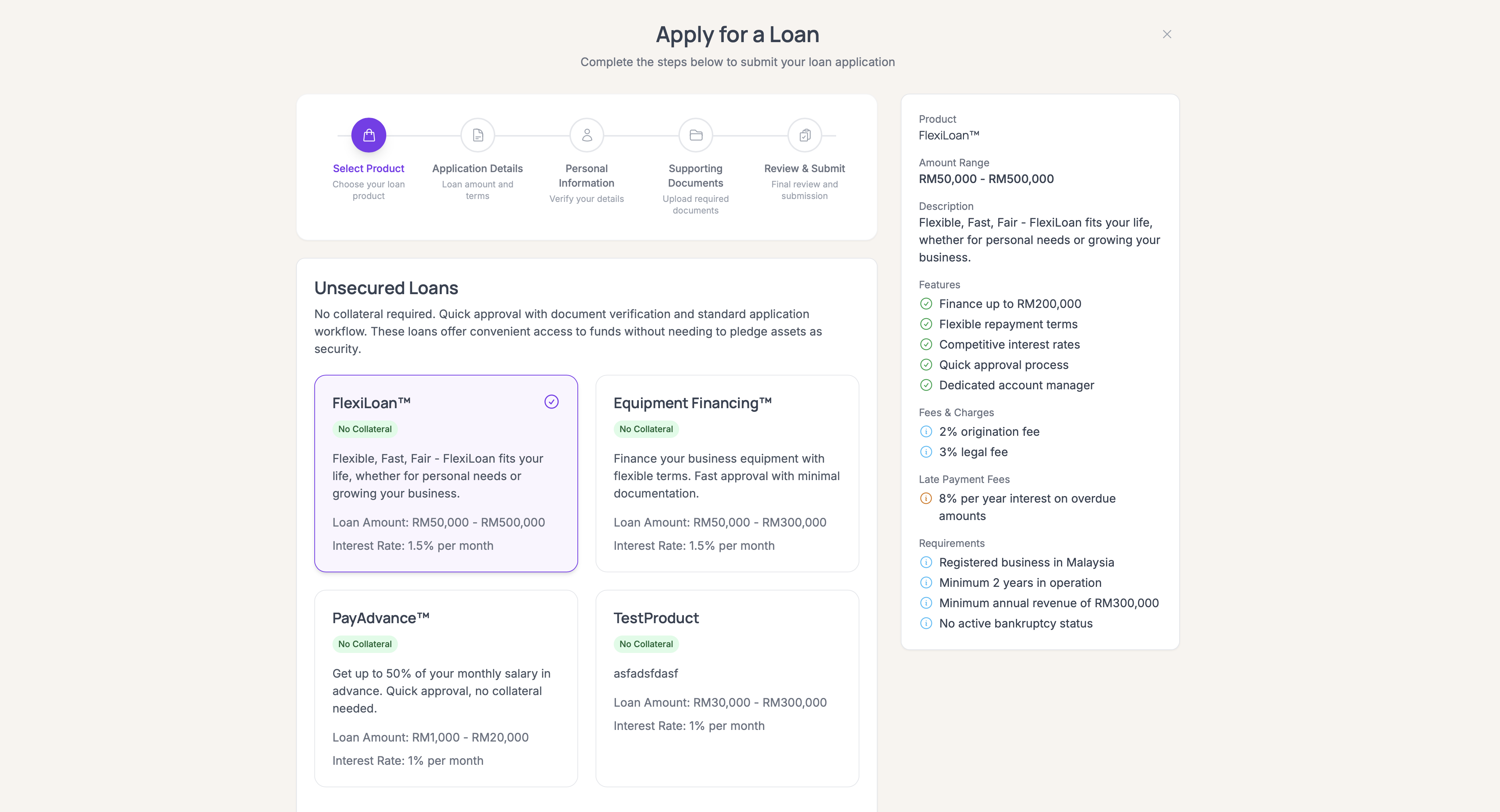 Loan Application Dashboard